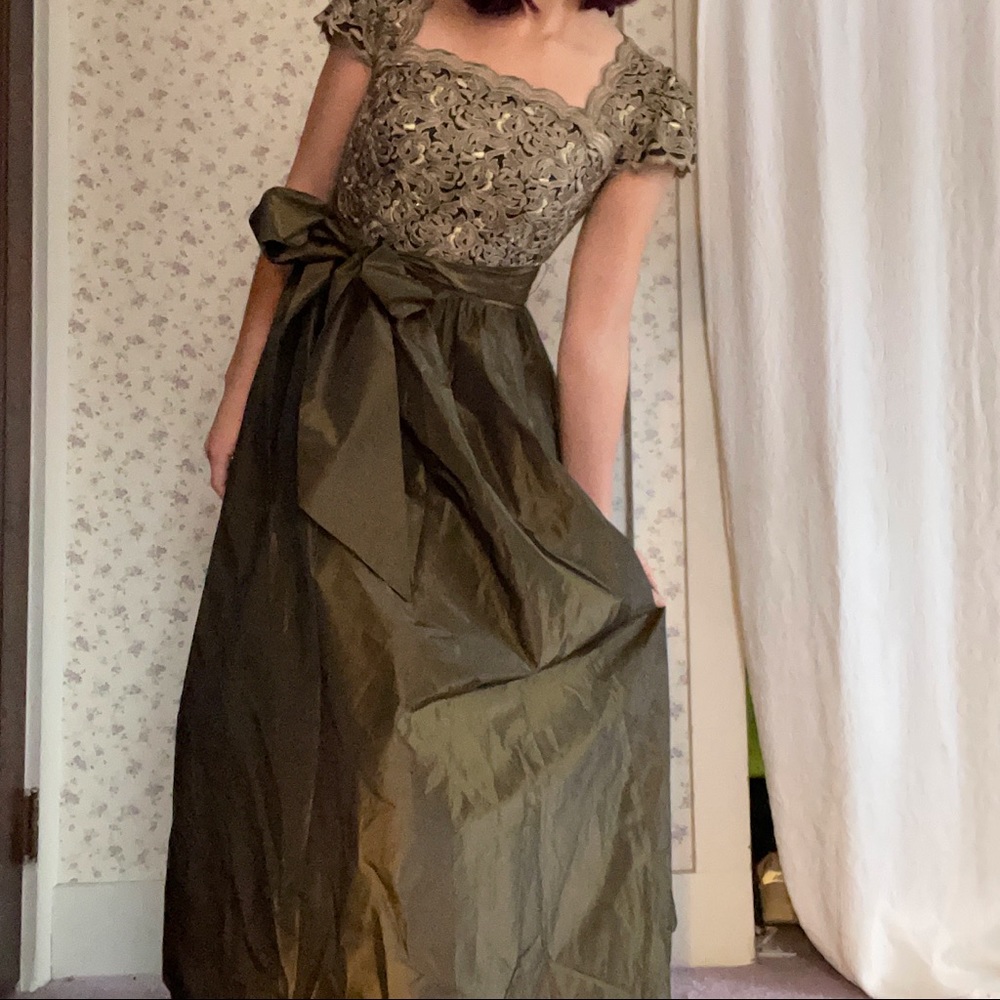 Regal Square Neckline Maxi Dress